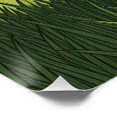 Poster Vache Brown et blanche debout dans un champ d'herb (Coin)