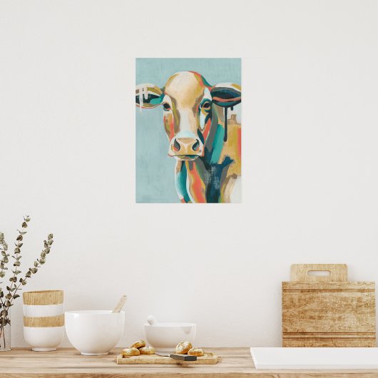 Poster Vache colorée (Cuisine)