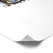 Poster Vache couronnée de fleurs T-shirt classique (Coin)