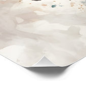 Poster Vache d'aquarelle no 4 (Coin)