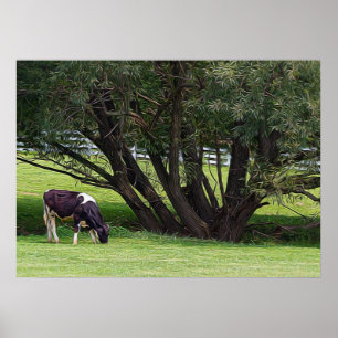 Poster Vache de campagne