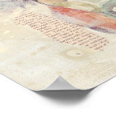 Poster Vache de collage de la ferme aquarelle (Coin)