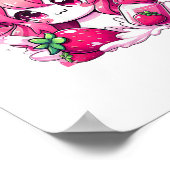 Poster Vache de fraise Kawaii Anime Lait de fraise _1 (Coin)