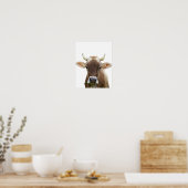 Poster Vache d'élevage bétail bovin photo (Cuisine)