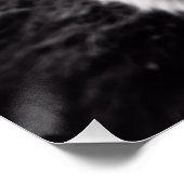 Poster Vache drôle noir et blanc (Coin)