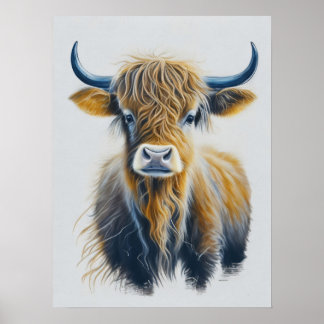 Poster Vache écossaise des Highlands