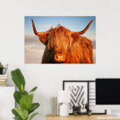 Poster Vache écossaise des Highlands en Écosse, Highlande (Bureau à domicile)