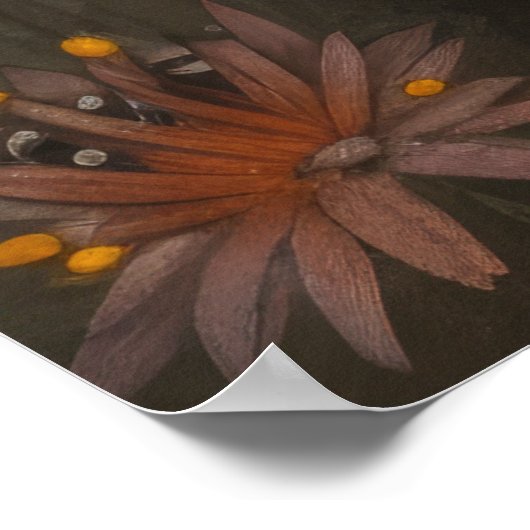 Poster Vache en Couture - Vache drôle en costume (Coin)