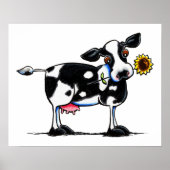 Poster Vache ensoleillée (Devant)
