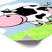 Poster Vache et bébé (Coin)