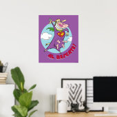 Poster Vache et poulet Super Vache Al Rescate! (Bureau à domicile)