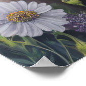 Poster Vache Florale Highland (Coin)