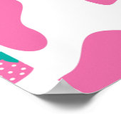 Poster Vache fraise (Coin)