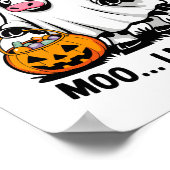 Poster vache halloween (Coin)