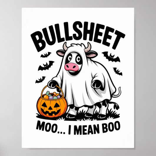 Poster vache halloween (Devant)