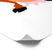 Poster vache heureuse souriante (Coin)