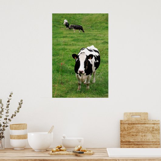 Poster Vache Holstein (Cuisine)