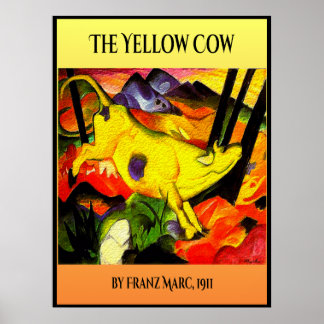 Poster Vache jaune 1911