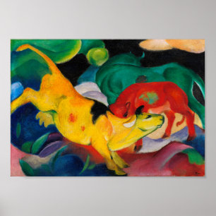 Poster Vache jaune par Franz Marc