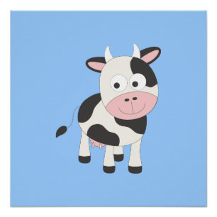 Poster Vache mignonne