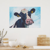 Poster Vache no 01. 0254 Vache friésienne irlandaise (Cuisine)