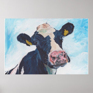 Poster Vache no 01. 0254 Vache friésienne irlandaise