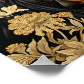 Poster Vache noire du jardin (Coin)