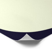 Poster Vache noire et blanche (Coin)