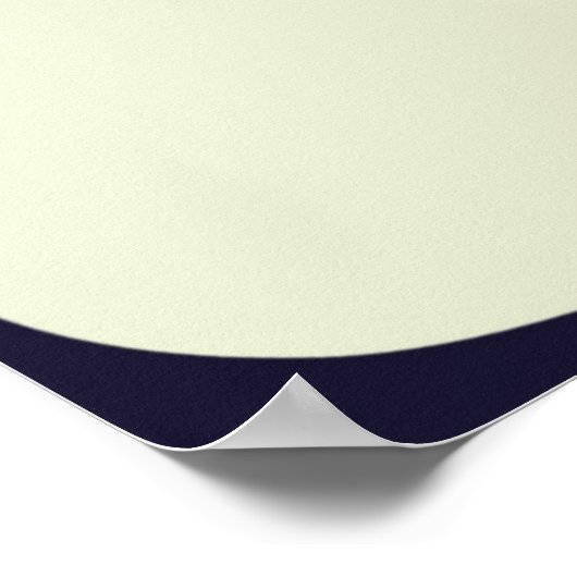 Poster Vache noire et blanche (Coin)