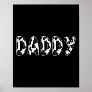 Poster Vache papa Anniversaire Famille Correspondance Fêt