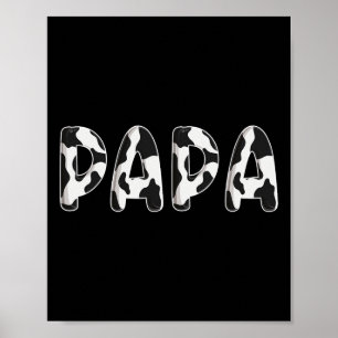 Poster Vache Papa Anniversaire Famille Correspondance Fêt