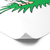 Poster vache pâturante heureuse (Coin)