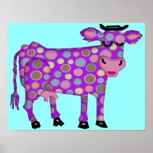 Poster Vache pourpre
