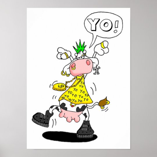 poster vache punk