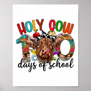 Poster Vache Sainte 100 Jours De Chemises Scolaires Ensei