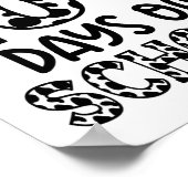 Poster Vache Sainte 100 Jours D'Enseignants Étudiants Enf (Coin)