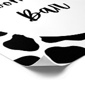 Poster Vache Sainte Imprimer Vache Anniversaire Fête Moo (Coin)