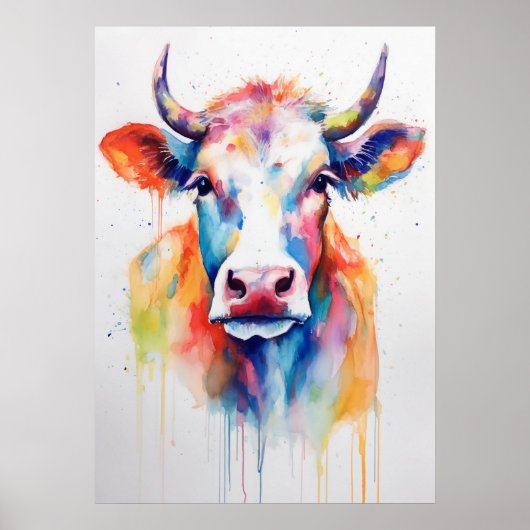 Poster Vache tachetée, chef-d'oeuvre de la marche (Devant)