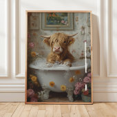 Poster Vache Whimsland en Bubble Bath Wall Art