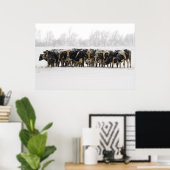 Poster Vaches (Bureau à domicile)