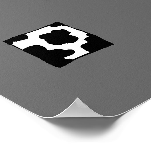 Poster Vaches buvant du lait (Coin)