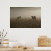 Poster Vaches dans la fosse photo (Cuisine)