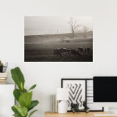 Poster Vaches dans l'impression de la masse (Bureau à domicile)