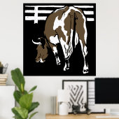 Poster Vaches de la ferme victorienne (Bureau à domicile)