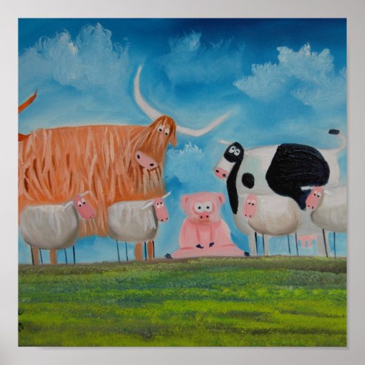 Poster vaches de la haute-terre (Devant)