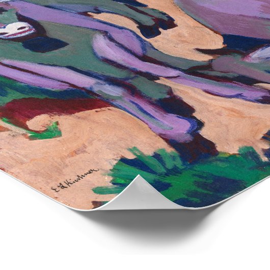 Poster Vaches en automne | Ernst Ludwig Kirchner (Coin)