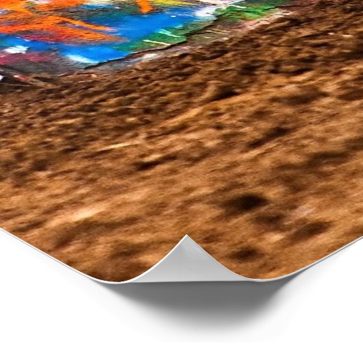 Poster Vaches en pente (Coin)