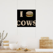 Poster Vaches I Hamburger (Cuisine)