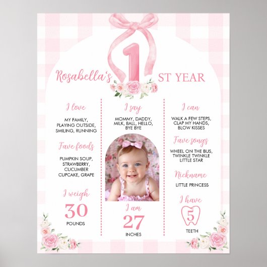 Poster Vaches roses Coquette Anniversaire Jalon Signal (Devant)