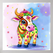 Poster Vaches saintes à Diwali déguisé (Devant)